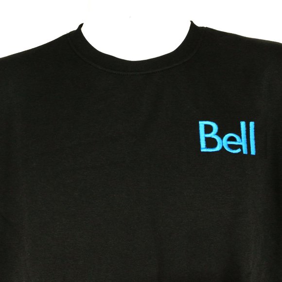 BELL Canada Telephone Employee Uniform Black Sweatshirt NEW Size XL - Picture 3 of 9